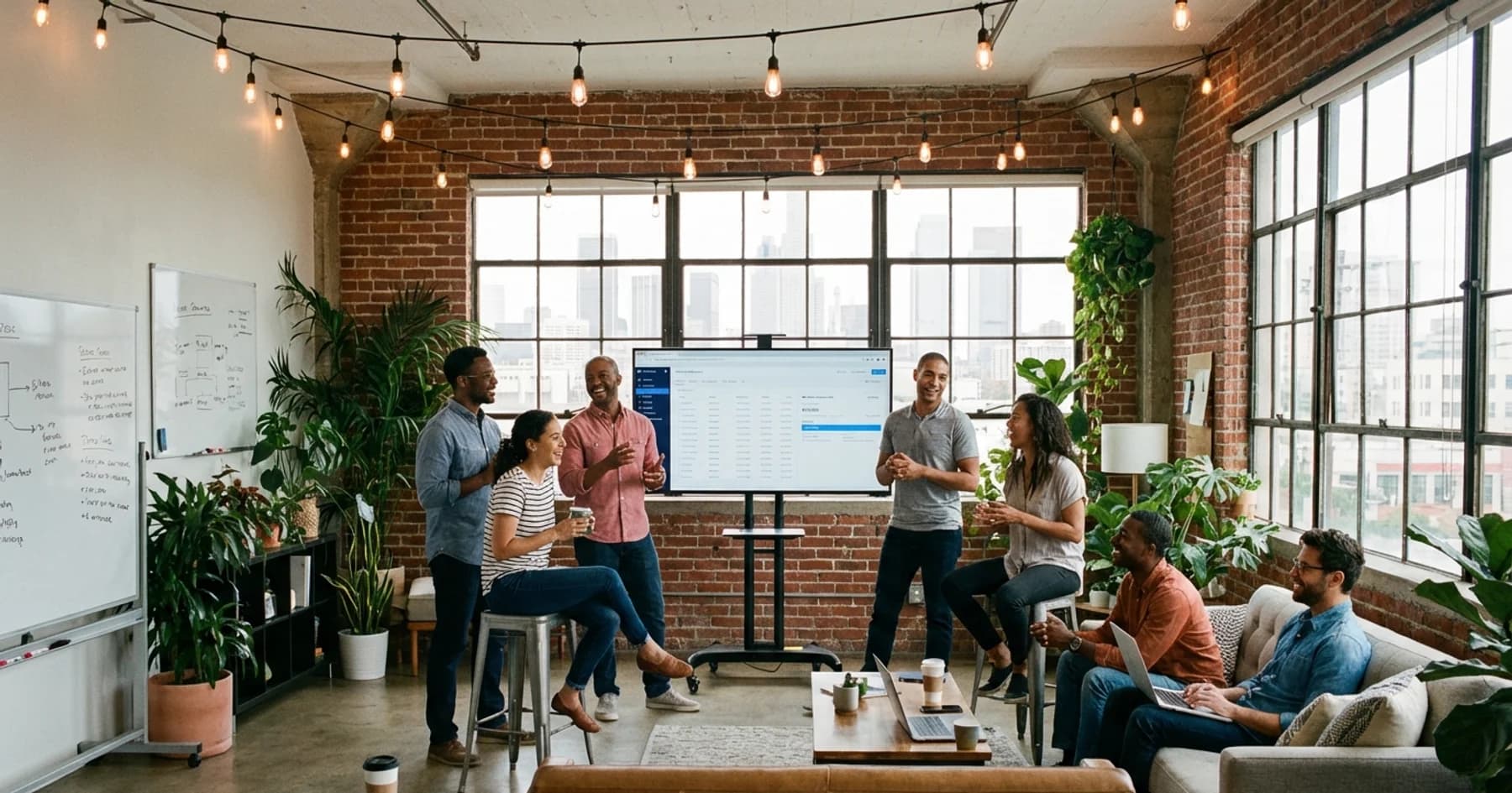 The Featurehook team collaborating on product development